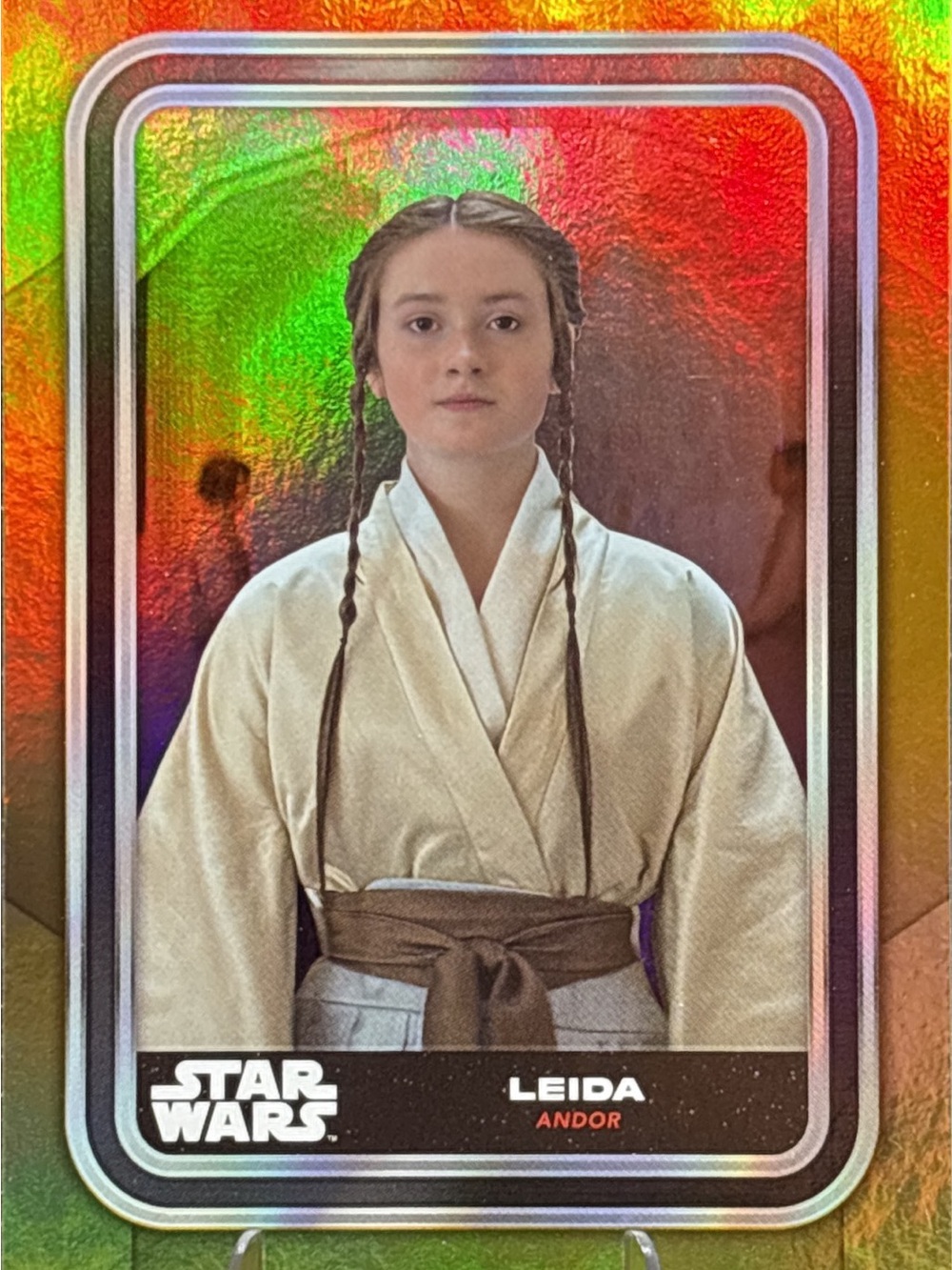 Topps Star Wars Leida Andor Holographic Card - Gold Foil